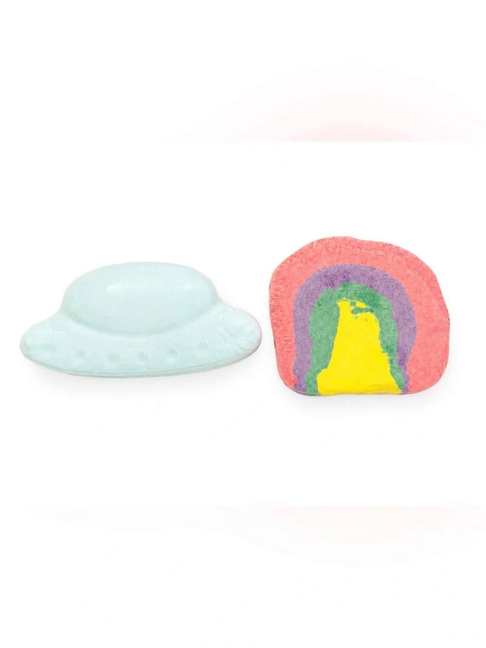 Spaceship and Rainbow Bath Bombs - Duo Set